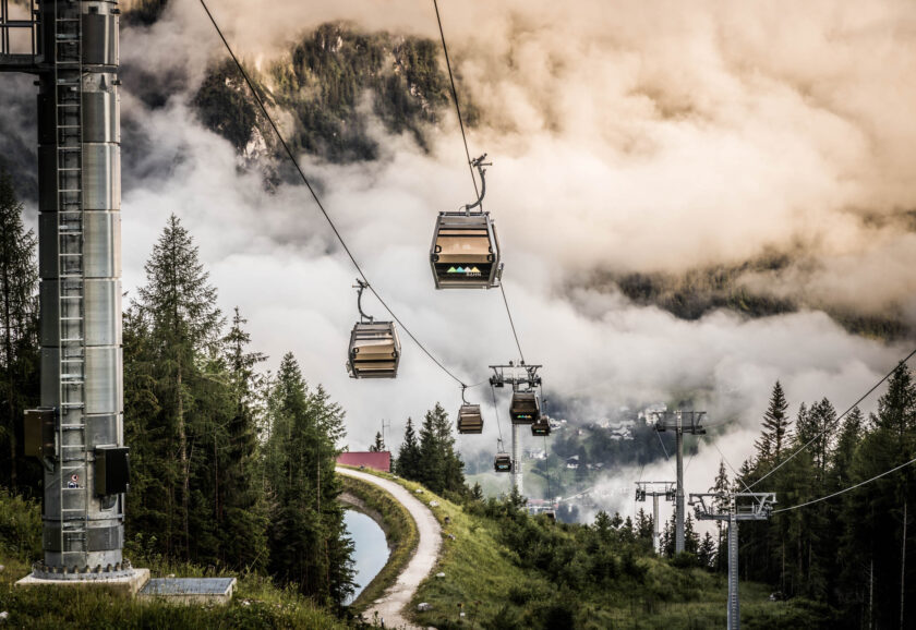 Die Jennerbahn im Morgennebel