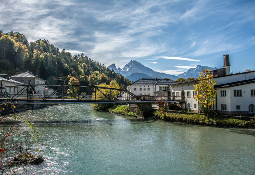 Blick auf das Salzbergwerk Berchtesgaden
