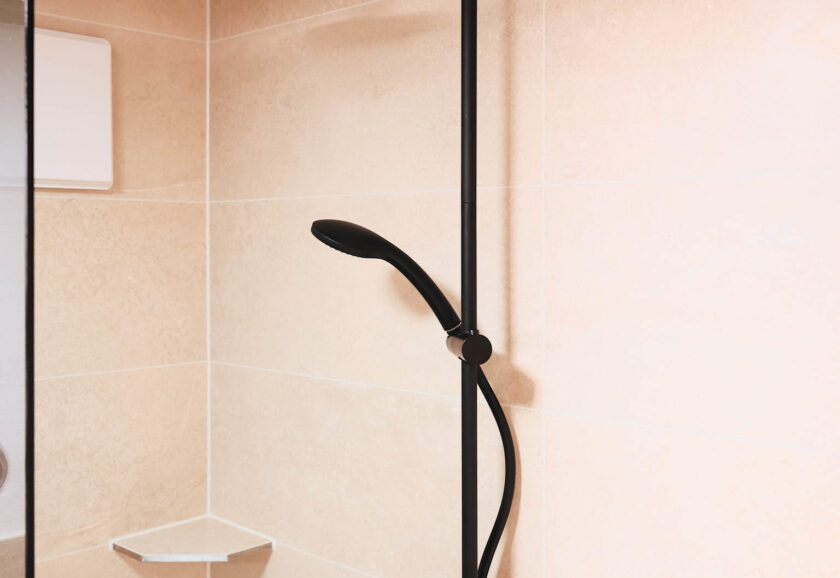 Detailaufnahme der Dusche