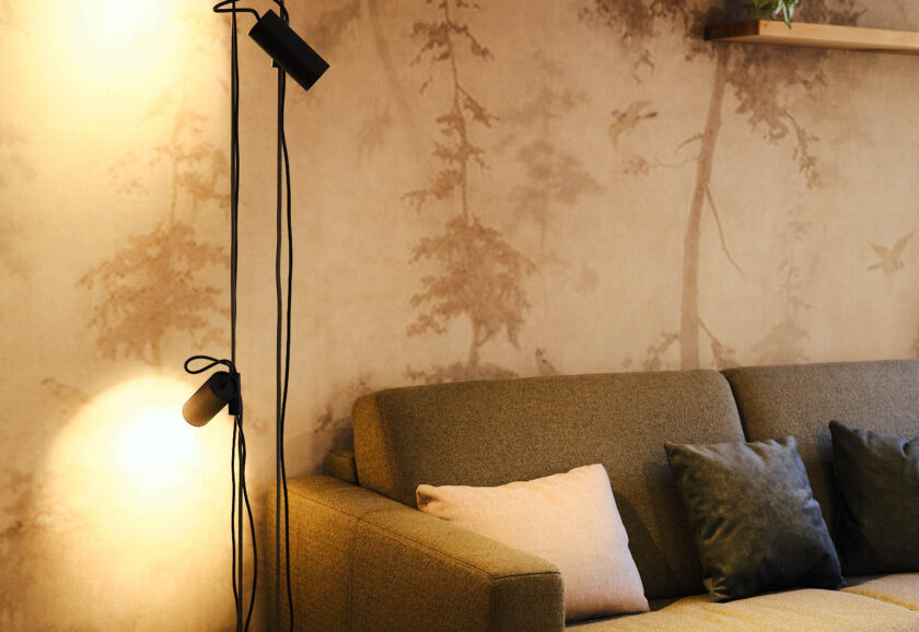 Detailaufnahme des Sofas im Wohnzimmer