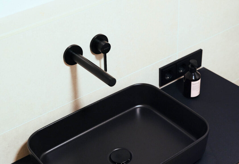 Badezimmer Armaturen in schwarz